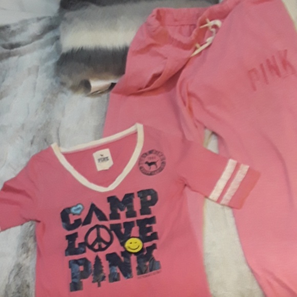 Pink Victoria Secret sweatpant & shirt bundle - Picture 8 of 8